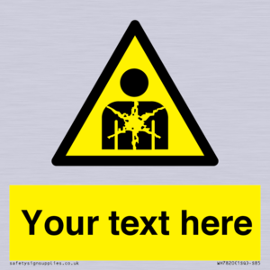 Custom Warning substance or mixture presenting a health hazard